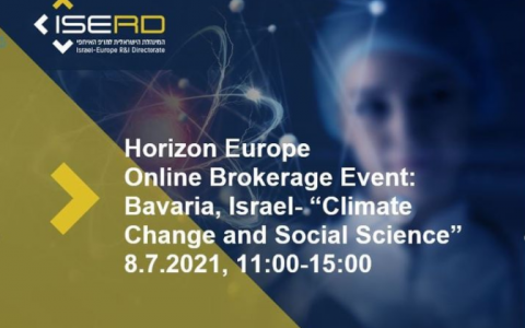 Horizon Europe Brokerage Event: Bavaria-Israel- "Climate Change and Social Science"