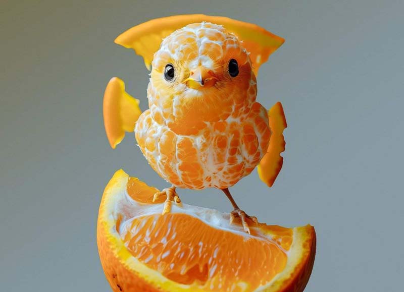 AI generated orange